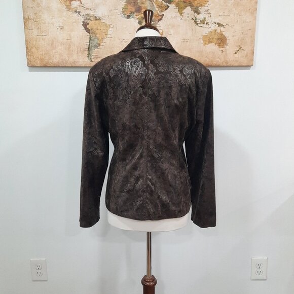 Vegan suede blazer jacket - Bamboo Traders brand - Picture 2 of 10